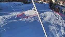 Spodní část sjezdovky skiareálu Karolinka