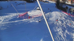 Spodní část sjezdovky skiareálu Karolinka
