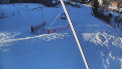 Spodní část sjezdovky skiareálu Karolinka