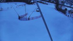 Spodní část sjezdovky skiareálu Karolinka