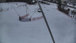 Spodní část sjezdovky skiareálu Karolinka