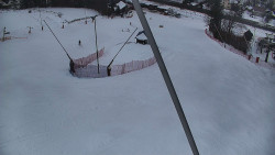 Spodní část sjezdovky skiareálu Karolinka