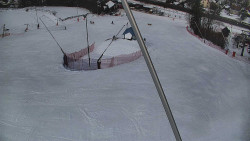 Spodní část sjezdovky skiareálu Karolinka