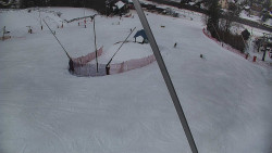 Spodní část sjezdovky skiareálu Karolinka