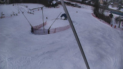 Spodní část sjezdovky skiareálu Karolinka