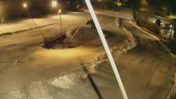 Spodní část sjezdovky skiareálu Karolinka