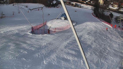 Spodní část sjezdovky skiareálu Karolinka