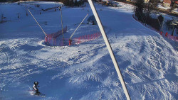 Spodní část sjezdovky skiareálu Karolinka