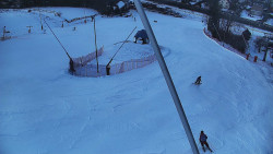 Spodní část sjezdovky skiareálu Karolinka