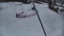 Spodní část sjezdovky skiareálu Karolinka