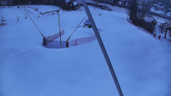 Spodní část sjezdovky skiareálu Karolinka