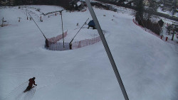 Spodní část sjezdovky skiareálu Karolinka