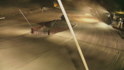 Spodní část sjezdovky skiareálu Karolinka