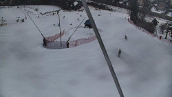 Spodní část sjezdovky skiareálu Karolinka