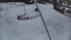 Spodní část sjezdovky skiareálu Karolinka