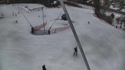 Spodní část sjezdovky skiareálu Karolinka