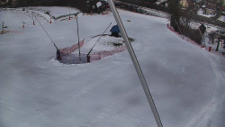 Spodní část sjezdovky skiareálu Karolinka