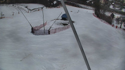 Spodní část sjezdovky skiareálu Karolinka