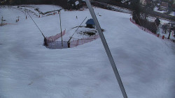 Spodní část sjezdovky skiareálu Karolinka