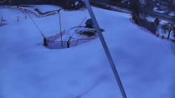 Spodní část sjezdovky skiareálu Karolinka