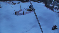 Spodní část sjezdovky skiareálu Karolinka