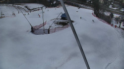 Spodní část sjezdovky skiareálu Karolinka