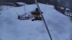 Spodní část sjezdovky skiareálu Karolinka