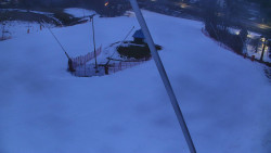 Spodní část sjezdovky skiareálu Karolinka