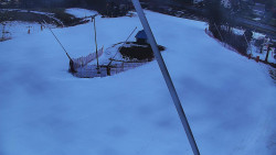 Spodní část sjezdovky skiareálu Karolinka