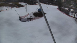 Spodní část sjezdovky skiareálu Karolinka