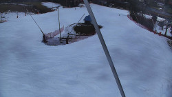 Spodní část sjezdovky skiareálu Karolinka