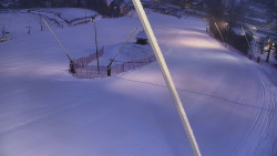 Spodní část sjezdovky skiareálu Karolinka