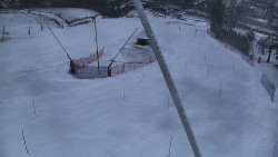 Spodní část sjezdovky skiareálu Karolinka