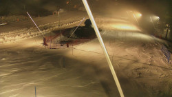 Spodní část sjezdovky skiareálu Karolinka