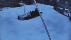 Spodní část sjezdovky skiareálu Karolinka