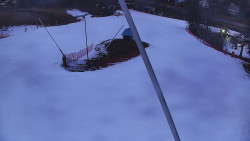 Spodní část sjezdovky skiareálu Karolinka