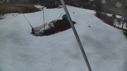 Spodní část sjezdovky skiareálu Karolinka