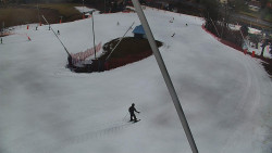 Spodní část sjezdovky skiareálu Karolinka