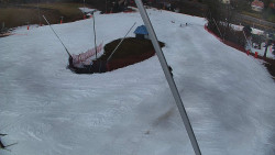 Spodní část sjezdovky skiareálu Karolinka