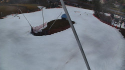 Spodní část sjezdovky skiareálu Karolinka