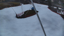 Spodní část sjezdovky skiareálu Karolinka