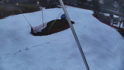 Spodní část sjezdovky skiareálu Karolinka