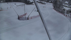 Spodní část sjezdovky skiareálu Karolinka