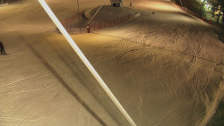 Spodní část sjezdovky skiareálu Karolinka