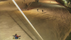 Spodní část sjezdovky skiareálu Karolinka