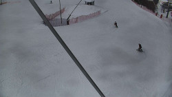 Spodní část sjezdovky skiareálu Karolinka