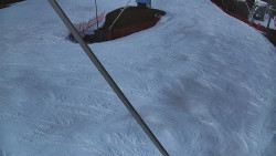 Spodní část sjezdovky skiareálu Karolinka