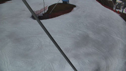 Spodní část sjezdovky skiareálu Karolinka