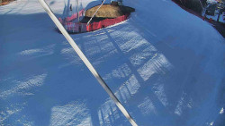 Spodní část sjezdovky skiareálu Karolinka