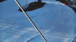 Spodní část sjezdovky skiareálu Karolinka